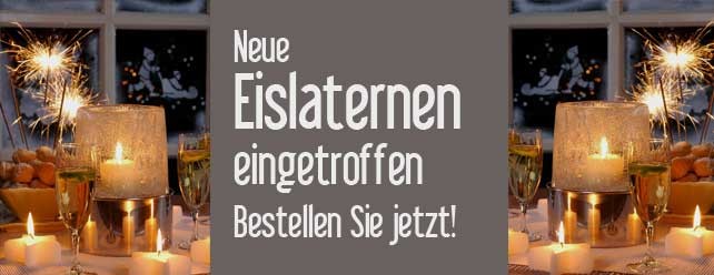 Neue Eislaternen bei Erdreich eingetroffen. Jetzt auch Stern-Eislaternen. Wunderbare Dekoration für die Adventszeit